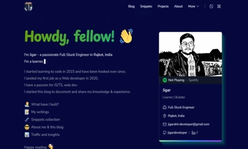 jigar.info - Jigar's coding journey